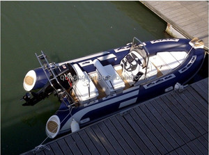 เรือยางพร้อมมอเตอร์ ได้รับการรับรองมาตรฐาน CE และวัสดุทำจากไฟเบอร์กลาส - Product Image 5