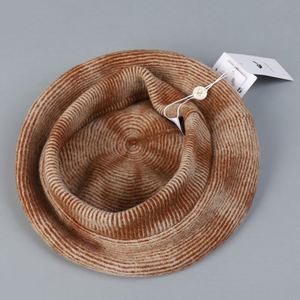 2025 New Arrival Australian Wool <b>Tie</b> Dyed Slouch Style Beret for Women Winter Warm Elegant Casual Fashion Colorful Beret Hat - Product Image 4