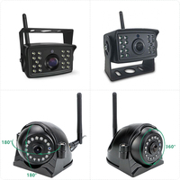 Monitor de Coche DVR con Pantalla Táctil de 10'' Inalámbrico Digital con Cámara de Reversa y Cámara Lateral WiFi de 4 Canales para Vehículos Pesados