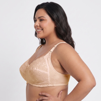 Vente en gros usine Lingerie brodée minimisatrice grande taille à couvrance totale bonnet F légère non rembourrée pour un confort quotidien