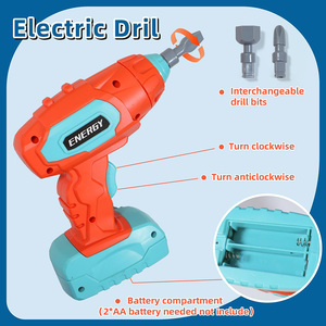 Jouets de construction pour enfants, puzzle à vis créatif, boîte à outils de jeu pour enfants, jouets éducatifs STEM, ensemble d'outils avec perceuse - Product Image 5