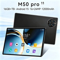 Tablet PC 2026 Best Seller Direct M50 pro 16G+1TB, Layar Sentuh 11 Inci, Android 15, Layar IPS Tajam, WiFi + BT, Pengiriman Gratis