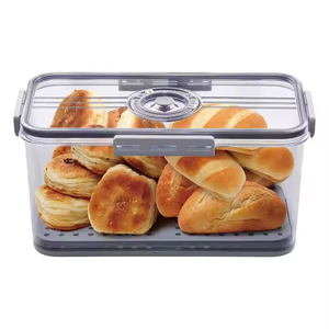 Hiện Đại Nhựa Bánh Mì Hộp <span class=keywords><strong>Container</strong></span> Hộ Gia Đình Nhỏ Tươi Giữ Thực Phẩm Lưu Trữ <span class=keywords><strong>Bin</strong></span> Hình Dạng Hình Chữ Nhật Cho Tủ Lạnh Sử Dụng Tiêm - Product Image 1