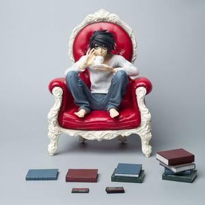 Figura de acción personalizada de L Lawliet de <span class=keywords><strong>Death</strong></span> <span class=keywords><strong>Note</strong></span>, modelo de sofá bebiendo café, <span class=keywords><strong>figuras</strong></span> de juguete - Product Image 3