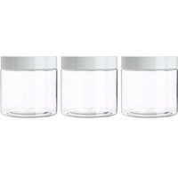 150ml 250ml PET PCR Pots en plastique transparent Récipients vides de beurre de gommage pour le corps pour les soins de la peau pour les cosmétiques comme le mascara de rouge à lèvres