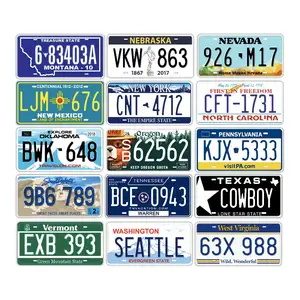 Hot Sale Products Oem Embossed License Plates Custom China Metal Number Car License Plate