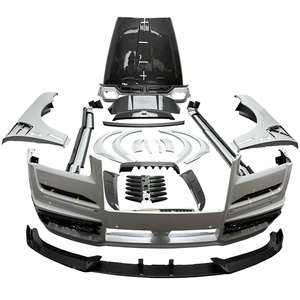 Kit carrosserie en fibre de carbone sèche style MSY pour Rolls-Royce Cullinan : pare-chocs, capot, diffuseur arrière, aileron arrière - Product Image 1