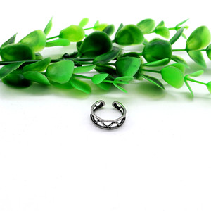 yunnique Open Top <b>Ring</b> Geometric Design <b>Titanium</b> Steel 316 Stainless Steel Fashion Jewelry Gift - Product Image 3