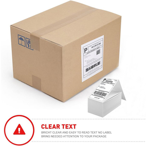 4x6 Direct Thermal Shipping <strong>Labels</strong> 500 Fanfold <strong>Waterproof</strong> Self-Adhesive Sticker Thermal <strong>Printer</strong> for Logistics Packing 100x150mm - Product Image 6