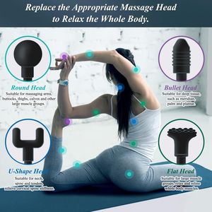 <span class=keywords><strong>Mini</strong></span> pistola de masaje de tejido muscular profundo inalámbrica, masajeador de cuerpo y cabeza de mano de pulso electrónico - Product Image 5