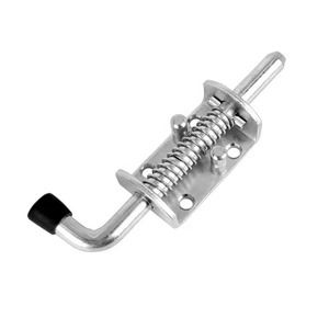 Loquet à ressort en acier au carbone pour porte <span class=keywords><strong>de</strong></span> placard, charnière <span class=keywords><strong>de</strong></span> porte, loquet à broche à ressort pour abri <span class=keywords><strong>de</strong></span> jardin, quincaillerie domestique - Product Image 2