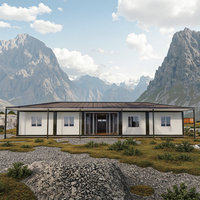 Chalet privé de grande taille conteneur de projet en acier léger personnalisé conteneur modulaire portable maison de construction préfabriquée villa