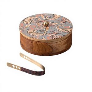 Boîte à roti en bois émaillé - Écologique, compatible lave-vaisselle, anti-humidité, idéale pour les cadeaux - Product Image 1