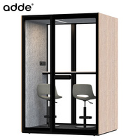 Cabine insonorisée modulaire pour bureau ouvert, salle de réunion 1-2 personnes, cabine téléphonique de bureau en bois, poste de travail individuel
