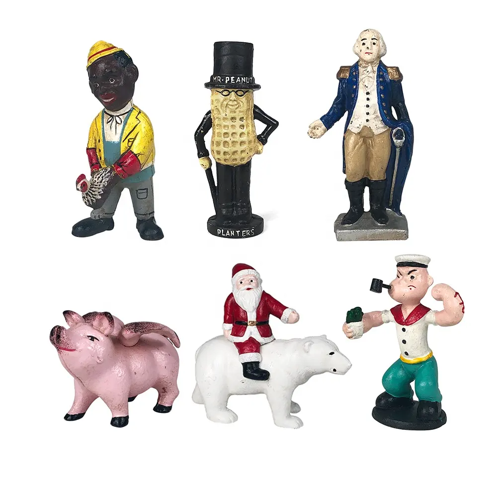 Paddy Treasury Cast Iron Painted Collection Decoration Piggy Bank Home Decoration Cartoon Character Creative Bottle Opener