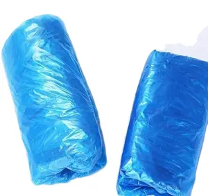 Ucuz ayak su geçirmez PE CPE tek kullanımlık plastik ayakkabı kılıfı Cpe ayakkabı kapağı galoş