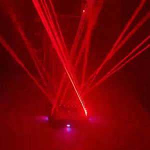 Équipement d'éclairage pour DJ DMX 512 prêt pour KTV à 6 yeux Projecteur à faisceau laser rouge et disco à LED activé par la musique pour spectacles de lumière disco - Product Image 2