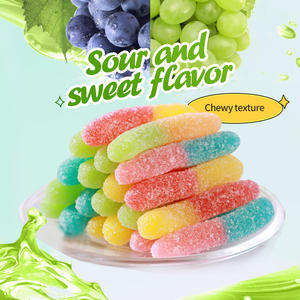 Bonbons Gélifiés Halal en Gros en Vrac Forme Ver Acidulé Exotique Goût Fruité Emballés en Boîte ou Sachet Motif Dessin Animé - Product Image 3