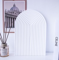 Molde de Resina de Silicona H007 para Bandeja con Ondas, Molde para Fundición de Epoxi para Taza, Frutero, Florero, Soporte de Almacenamiento, Artículos de Decoración y Manualidades