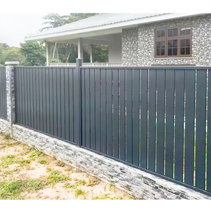 3ft 4ft 5ft 6ft ngoài trời Hợp kim nhôm hàng rào Bảng điều chỉnh dọc lan can trang trí Slate bài hàng rào thiết lập - Product Image 3
