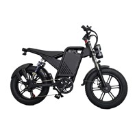 Vélo électrique de ville et de montagne en acier de 20 pouces, 7 vitesses, moyeu arrière 500W, batterie lithium 48V 25Ah, freins à disque, VTT électrique pour adultes