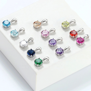 Colgante de plata 925 para mujer con joyería de CZ multicolor, pulsera y collar chapados en oro, adecuado para regalos y fiestas - Product Image 6