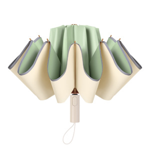 <span class=keywords><strong>Ombrello</strong></span> Pieghevole Completamente <span class=keywords><strong>Automatico</strong></span> da Donna, Estetico, con Rivestimento Colorato, 10 Stecche, Protezione Solare, Doppio Uso Sole-Pioggia - Product Image 5