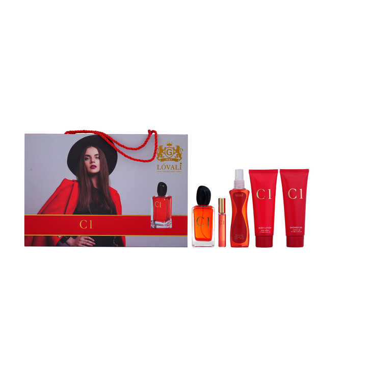 Luxury Women Perfume Gift Sets 5 Pieces C1 Pour Mujer Homme 100ml Premium Fragrance Collections Free Shipping Wholesale