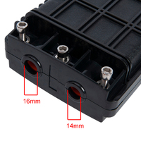 96 Core Fiber Optic Splice Closure Maksimal 4 Tray FTTH 2 Inlet 2 Outlet ABS Penyegelan Mekanis Tahan Air Rentang Suhu