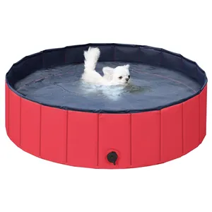 准备发货批发定制便携式可折叠宠物猫聚氯乙烯浴缸狗池