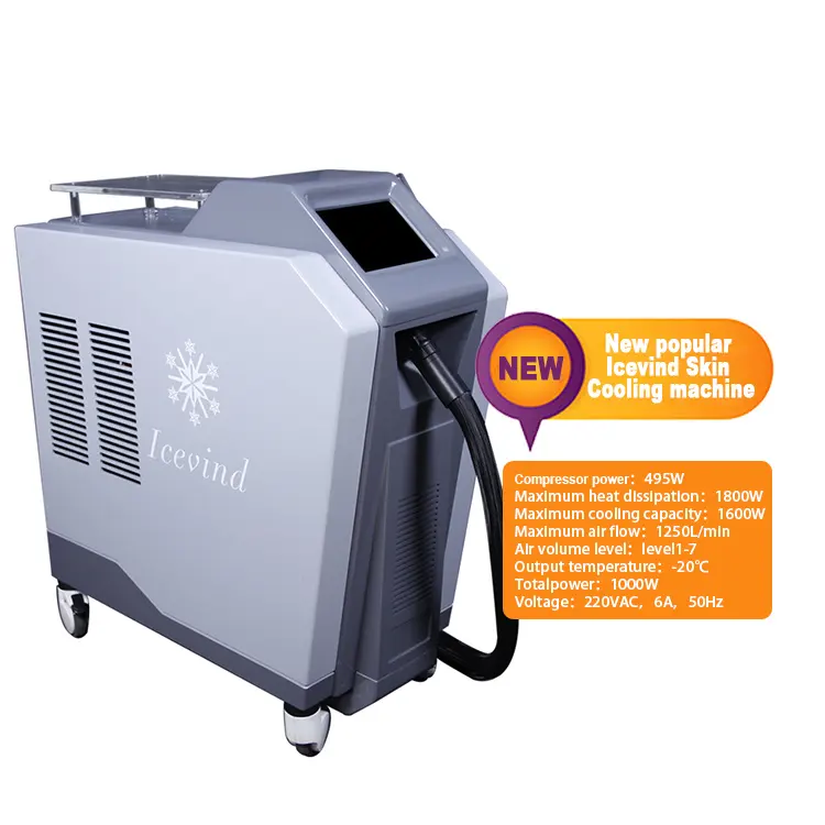 Diyot lazer epilasyon dövme kaldırma makinesi hava soğuk makine için profesyonel Cryo 6 cilt soğutma sistemi makinesi