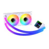 Refroidisseur d'eau pour processeur Lovingcool 2024 240MM ARGB LED pour socket Intel LGA115X/1200/1700/1366/2011/2066, température en temps réel, boîtier d'ordinateur