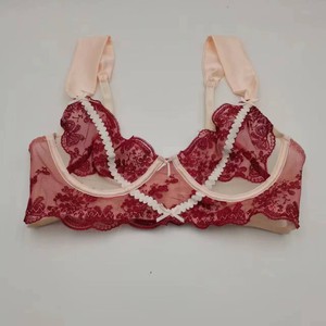 Sexy lingerie for women with small breasts, push-up bra with underwire, French style, pure and alluring, thin lace backless bra - Product Image 4