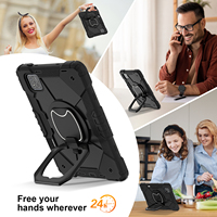 Étui antichoc 3-en-1 avec support pour stylet pour Xiaomi Pad 7 7 Pro 2024, support rotatif à 360°, bandoulière, pour enfants, OEM ODM