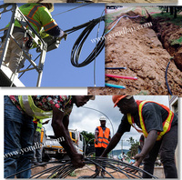 Cable de Fibra Óptica ADSS para Exteriores de Alta Velocidad y Peso Ligero, Ampliamente Utilizado en Aplicaciones Aéreas
