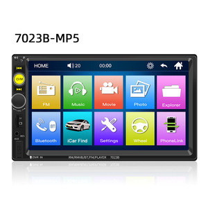 Reproductor MP5 Carplay MP4 de 7 pulgadas para coche, manos libres, tarjeta FM, inserción, amplificador de potencia, Radio, prioridad inversa 7023b - Product Image 2