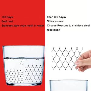 304 Stainless Steel Rope Mesh Cuttable Fall Protection <b>Netting</b> for Zoo Balustrade <b>Fence</b> - Product Image 6