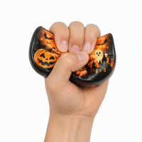 Jouet Squishy Bâton de Beurre Halloween 13,5 cm, à Remontée Lente, Texture Douce et Humide, Jouet Sensoriel Anti-Stress à Presser pour Enfants et Adultes