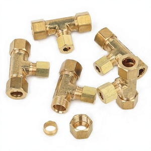 Tés en laiton forgés sur mesure ODM à basse pression, lisses, 1/8"-6" (6mm-12mm), à double ferrule, pour raccords hydrauliques à compression - Product Image 6