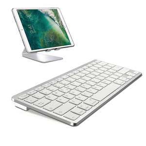 Oem Italian 78 Key Mini White bluetooth Keyboard for Ios Android <b>Pc</b> samsung 900x3b hp 840 G1 - Product Image 1
