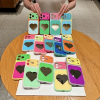 Casing HP Love Mirror Cocok untuk Apple 17 Promax, iPhone 18 Pro, All Inclusive 16/15, Anti Jatuh, Bahan Akrilik