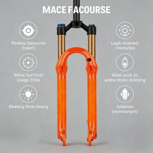 Forcella Ammortizzata ad Aria per Mountain Bike ad Alte Prestazioni, Tubo Interno da 32mm, Escursione 120mm, Essenziale per l'Assorbimento degli Urti nella Guida Fuoristrada - Product Image 1