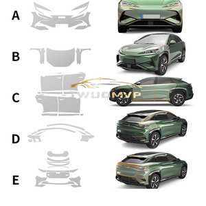 1 jeu pour BYD Sealion 7 EV 2024 2025 Film de protection de la peinture du pare-chocs avant de la <span class=keywords><strong>voiture</strong></span> Anti-rayures Extérieur TPU PPF Transparent Réparation - Product Image 1