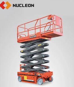 מצב חדש פלטפורמת עבודה להרים ידני מיני: 0.3t 1t קיבולת t 2t, 3-9 גובה, גובה מנוע חשמלי מונע עם משאבת מנוע - Product Image 3