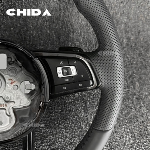 Volante Deportivo de Cuero Mejorado, Compatible con Volkswagen Mk5 <span class=keywords><strong>Gt</strong></span> Scirocco Jetta Tiguan T6 Passat B6 B7 Golf Polo Passat MK7 - Product Image 3