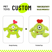 MIDEPET Halloween personnalisable interactif chien jouets monstre animal de compagnie grinçant en peluche jouets pour chiots et chiens en gros