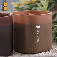 Großhandel benutzer definierte quadratische Form matt weiß schwarz ätherisches Öl Soja Wachs Duft kerzen Set mit Geschenk box für Weihnachten