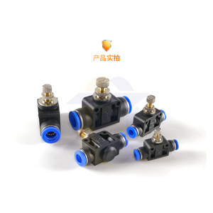 Vanne de régulation unidirectionnelle pneumatique SA4 6 8 10 12, raccord rapide en laiton et plastique pour connecteur de tuyau d'air - Product Image 1