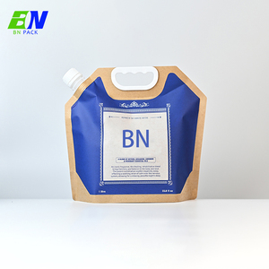 Cá Nhân Tùy Chỉnh Hình 1 Lít Bóp Chất Lỏng Đứng Lên Túi Matte In Nhãn Juice Spout Pouch - Product Image 3