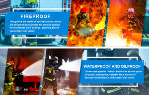 <span class=keywords><strong>Guantes</strong></span> Resistentes al Calor y al Fuego, Equipo de Seguridad, <span class=keywords><strong>Guantes</strong></span> de Bombero, <span class=keywords><strong>Guantes</strong></span> de Lucha contra Incendios - Product Image 3